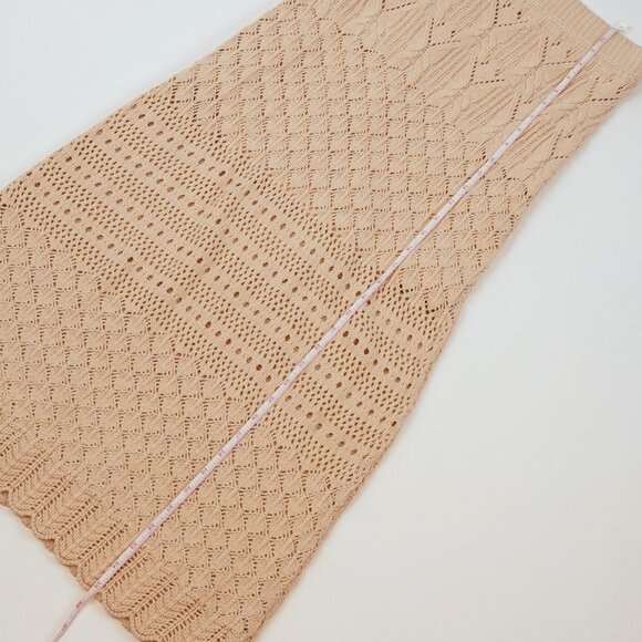 House of Harlow Crochet Knit Midi Skirt Cream - Size XS - Picture 5 of 6